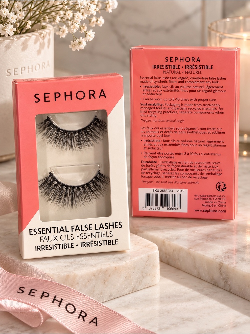 Sephora Essential False Lashes Irresistible Natural Vegan Cruelty Free
